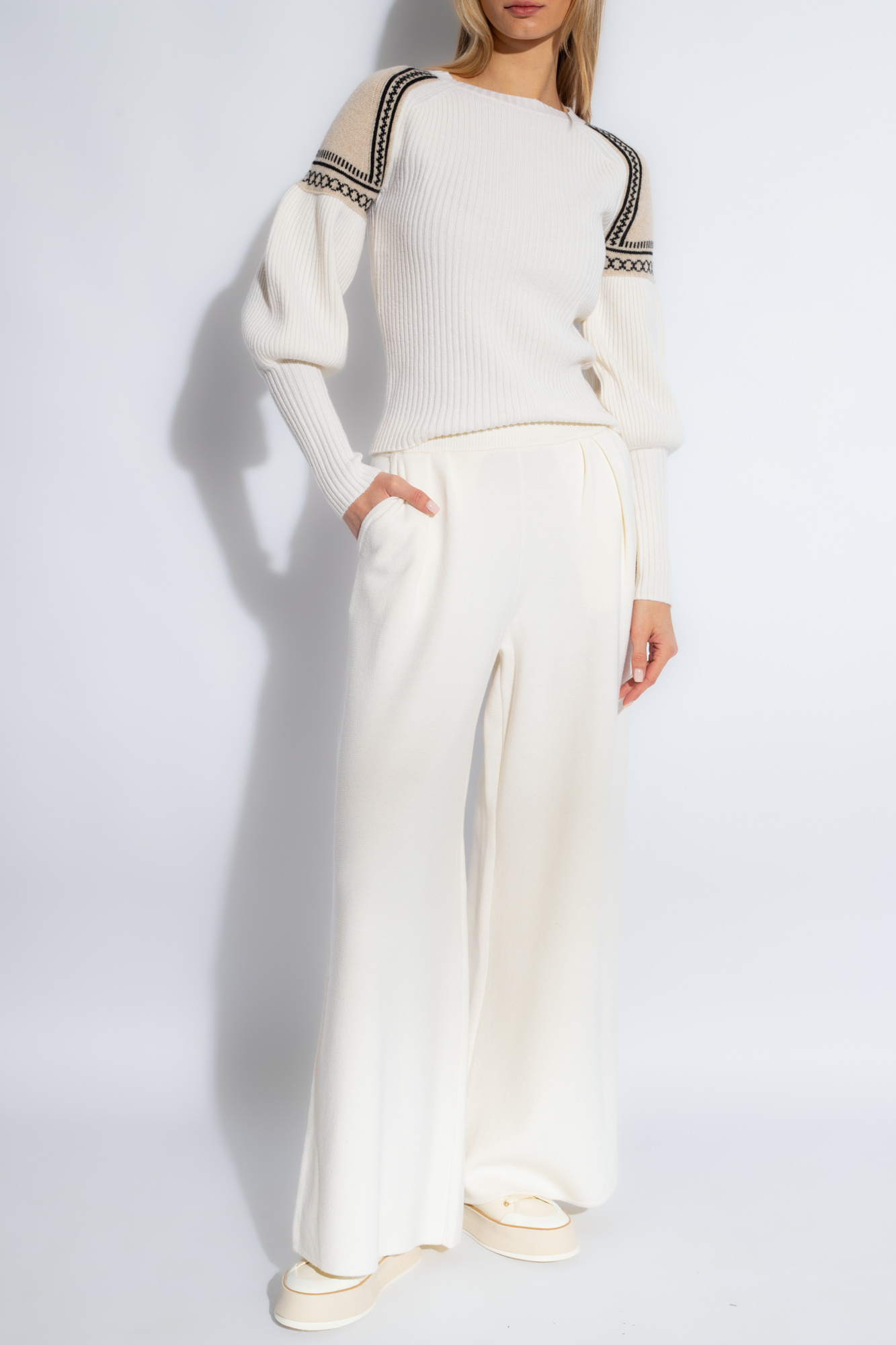 【関税＆送料込み】Max Mara Ribbed Knit Sweater Max Mara Studio Golia Wool & Cashmere Rib Turtleneck Sweater